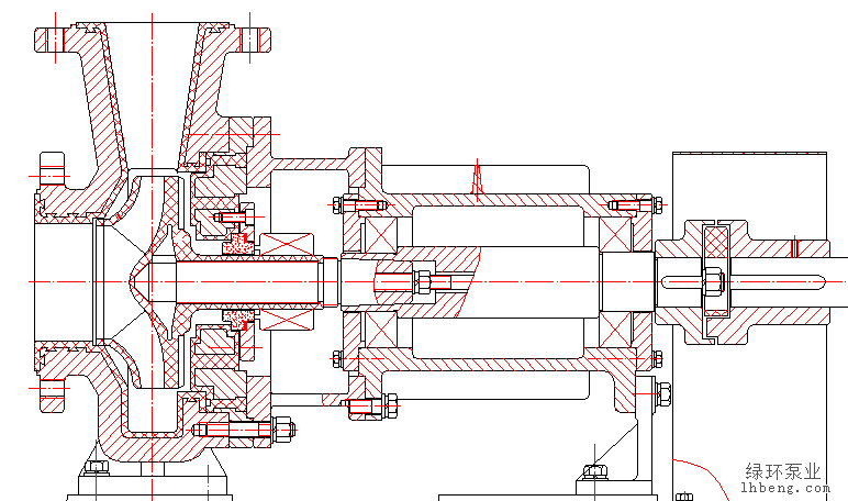 襯氟離心泵結(jié)構(gòu)圖